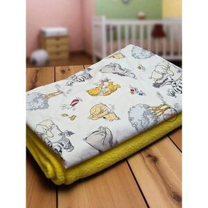 Winnie The Pooh and Friends Reversible Baby Crib Blanket